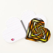 Luminous Tunnel Colorful Trippy Fraktal Graphic Notizblock (Innenseite)