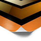 Luminous Tunnel Colorful Trippy Fraktal Graphic Poster (Ecke)