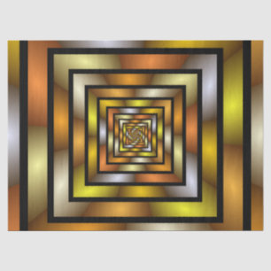 Luminous Tunnel Colorful Trippy Fraktal Graphic Seidenpapier