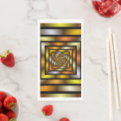 Luminous Tunnel Colorful Trippy Fraktal Graphic Serviette (Beispiel)
