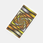 Luminous Tunnel Colorful Trippy Fraktal Graphic Serviette (Ecke)