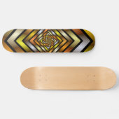 Luminous Tunnel Colorful Trippy Fraktal Graphic Skateboard (Horizontal)