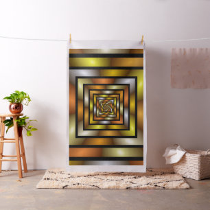 Luminous Tunnel Colorful Trippy Fraktal Graphic Stoff