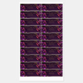 Luminous Violets Purple Floral Return Address Etiketten (Blatt)