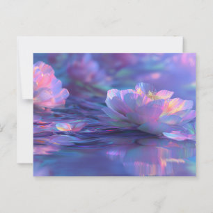 Luminous Water Lilies Postkarte