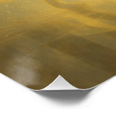 Luminous White Wolf in the Golden Light Realm – Ge Poster (Ecke)