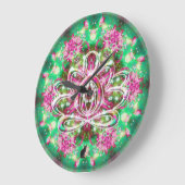 Luminous Zen Lotus Clock Große Wanduhr (Winkel)