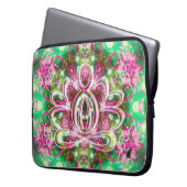 Luminous Zen Lotus Laptopschutzhülle (Vorderseite Links)