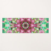 Luminous Zen Lotus Star Kaleid Yogamatte (Vorderseite (Horizontal))