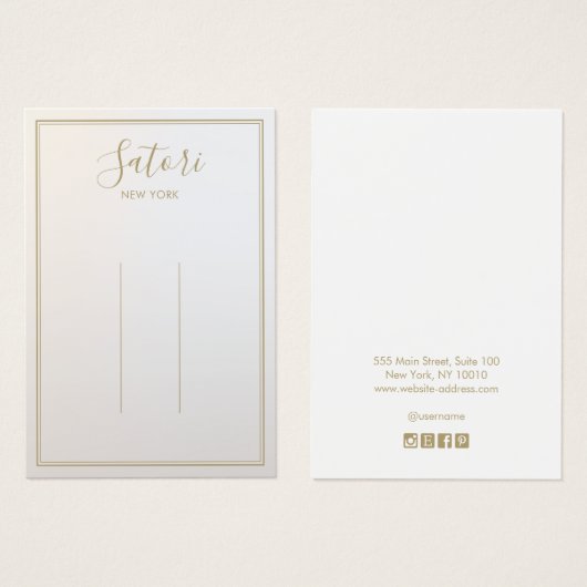 Luminy Gray Ombre Script Haarschnitt Display (Vorne & Hinten)