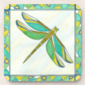 Luminy Pastel Dragonfly von Vanna Lam Getränkeuntersetzer (Vorderseite)