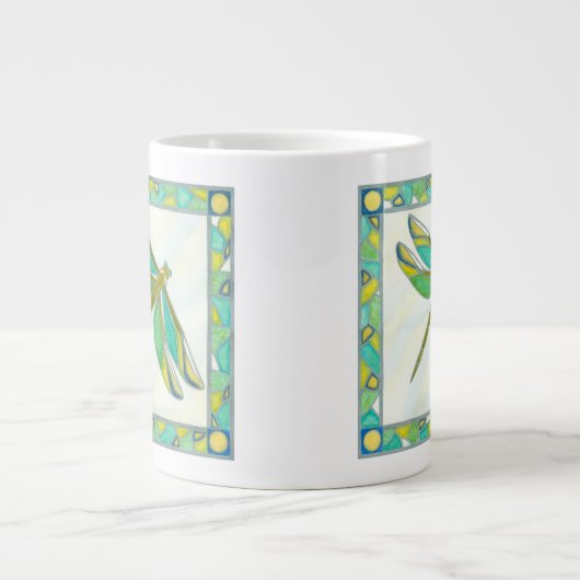 Luminy Pastel Dragonfly von Vanna Lam Jumbo-Tasse (Vorderseite)