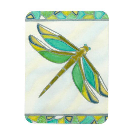 Luminy Pastel Dragonfly von Vanna Lam Magnet (Vertikal)