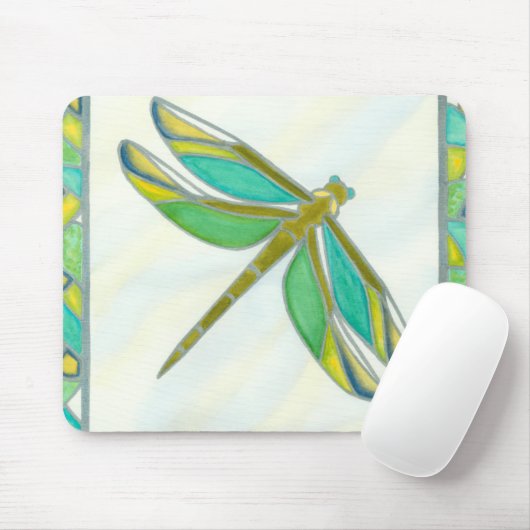 Luminy Pastel Dragonfly von Vanna Lam Mousepad (Mit Mouse)