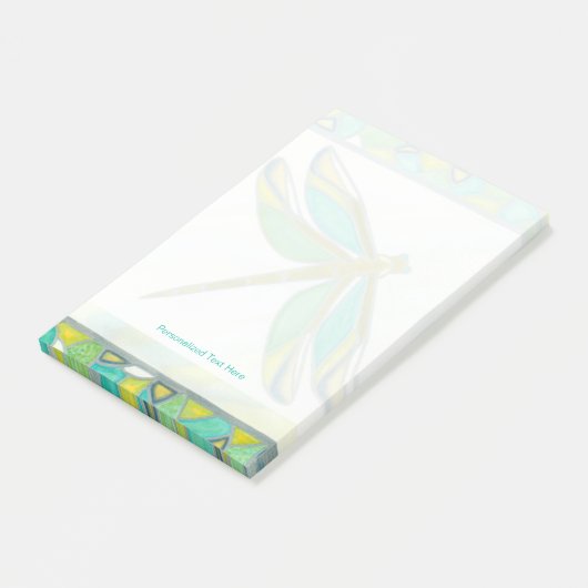 Luminy Pastel Dragonfly von Vanna Lam Post-it Klebezettel (angewinkelt)