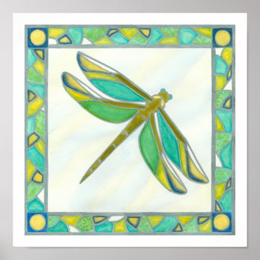 Luminy Pastel Dragonfly von Vanna Lam Poster (Vorne)