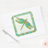 Luminy Pastel Dragonfly von Vanna Lam Quadratischer Aufkleber (Umschlag)