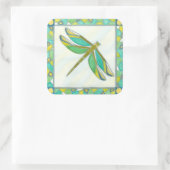 Luminy Pastel Dragonfly von Vanna Lam Quadratischer Aufkleber (Tasche)