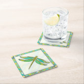 Luminy Pastel Dragonfly von Vanna Lam Rechteckiger Pappuntersetzer (Vor Ort)