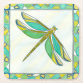 Luminy Pastel Dragonfly von Vanna Lam Rechteckiger Pappuntersetzer (Vorderseite)