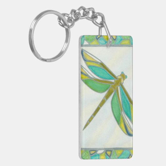 Luminy Pastel Dragonfly von Vanna Lam Schlüsselanhänger (Vorderseite links)