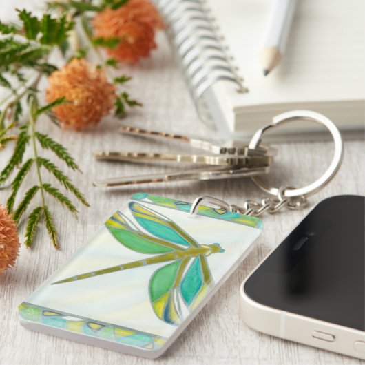 Luminy Pastel Dragonfly von Vanna Lam Schlüsselanhänger (Vorderseite rechts)