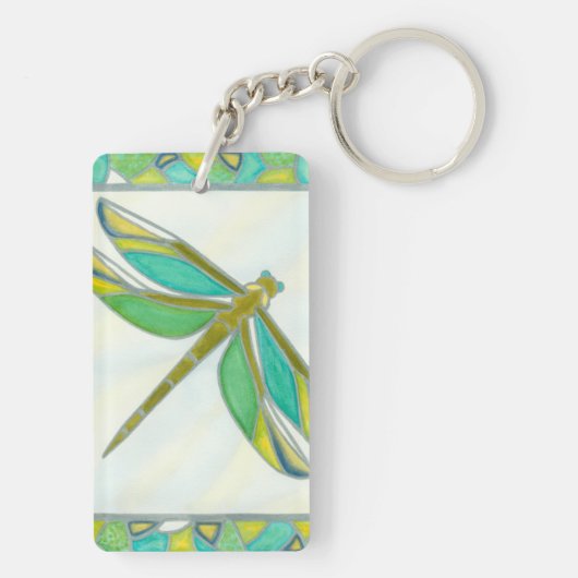 Luminy Pastel Dragonfly von Vanna Lam Schlüsselanhänger (Rückseite)