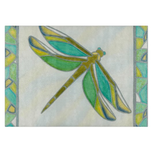 Luminy Pastel Dragonfly von Vanna Lam Schneidebrett (Vorderseite)