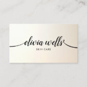 Luminy Yellow Calligraphy Salon Wellness-Center Visitenkarte (Vorderseite)