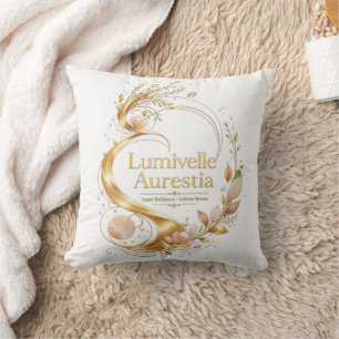 Lumivelle Aurestia – Golden Bloom Eleganzkissen Kissen