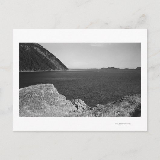 Lummi Island, WA - Aussicht von Lummi Rocks Postkarte (Vorderseite)