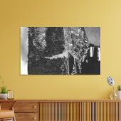 Lummi Island, WA - Lummi Rocks View with Row Leinwanddruck (Insitu (Wohnzimmer))