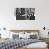 Lummi Island, WA - Lummi Rocks View with Row Leinwanddruck (Insitu (Schlafzimmer))