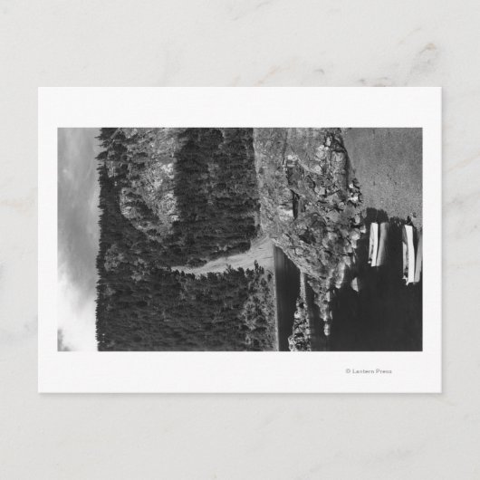 Lummi Island, WA - Lummi Rocks View with Row Postkarte (Vorderseite)