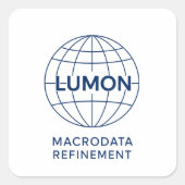 Lumon Macrodata Refinement Quadratischer Aufkleber (Vorderseite)