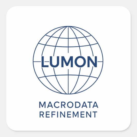 Lumon Macrodata Refinement Quadratischer Aufkleber (Vorderseite)