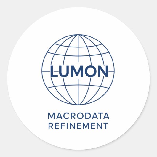 Lumon Macrodata Refinement Runder Aufkleber (Vorderseite)