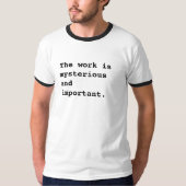 Lumon-Severance-T - Shirt - Die Arbeit ist geheimn (Vorderseite)