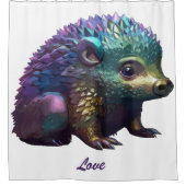 Lumos der Igel Duschvorhang (Vorderseite)