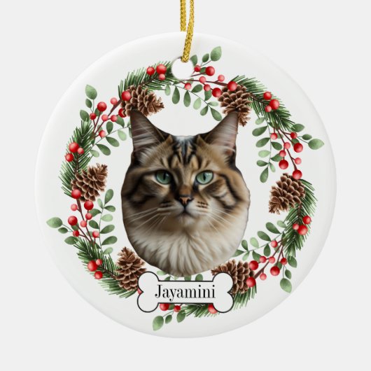 Lumpenkatze Keramik Ornament (Vorne)