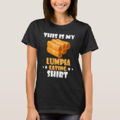 Lumpia Eating Pinoy Food Philippines Filipino Spri T-Shirt (Vorderseite)