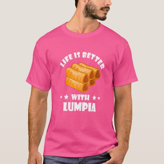 Lumpia Filipino Spring Roll Philippines Food T-Shirt (Vorderseite)