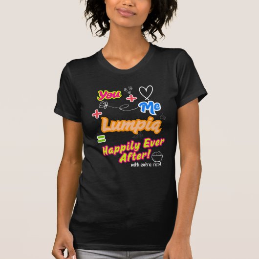 Lumpia Liebe Forever Funny T-Shirt (Vorderseite)