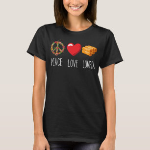Lumpia Liebe Peace Filipino Frühjahr Roll Pinoy T-Shirt