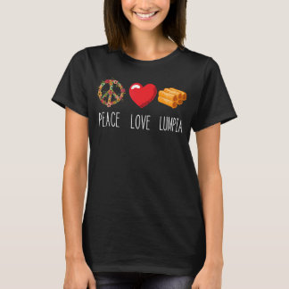 Lumpia Liebe Peace Filipino Frühjahr Roll Pinoy T-Shirt