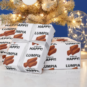 Lumpia macht mich glücklich Lumpia Geschenkpapier