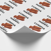 Lumpia macht mich glücklich Lumpia Geschenkpapier (Ecke)
