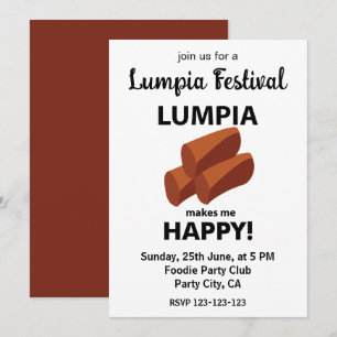 Lumpia Makes Me Happy Lumpia Festival Einladung