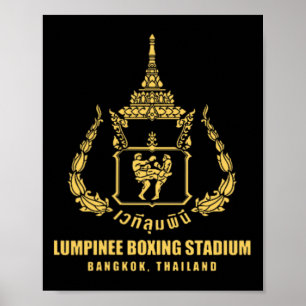 Lumpinee Boxing Stadium Bangkok Thailand Muay Thai Poster