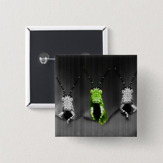 Lumpy Green Bug Button (Vorne & Hinten)